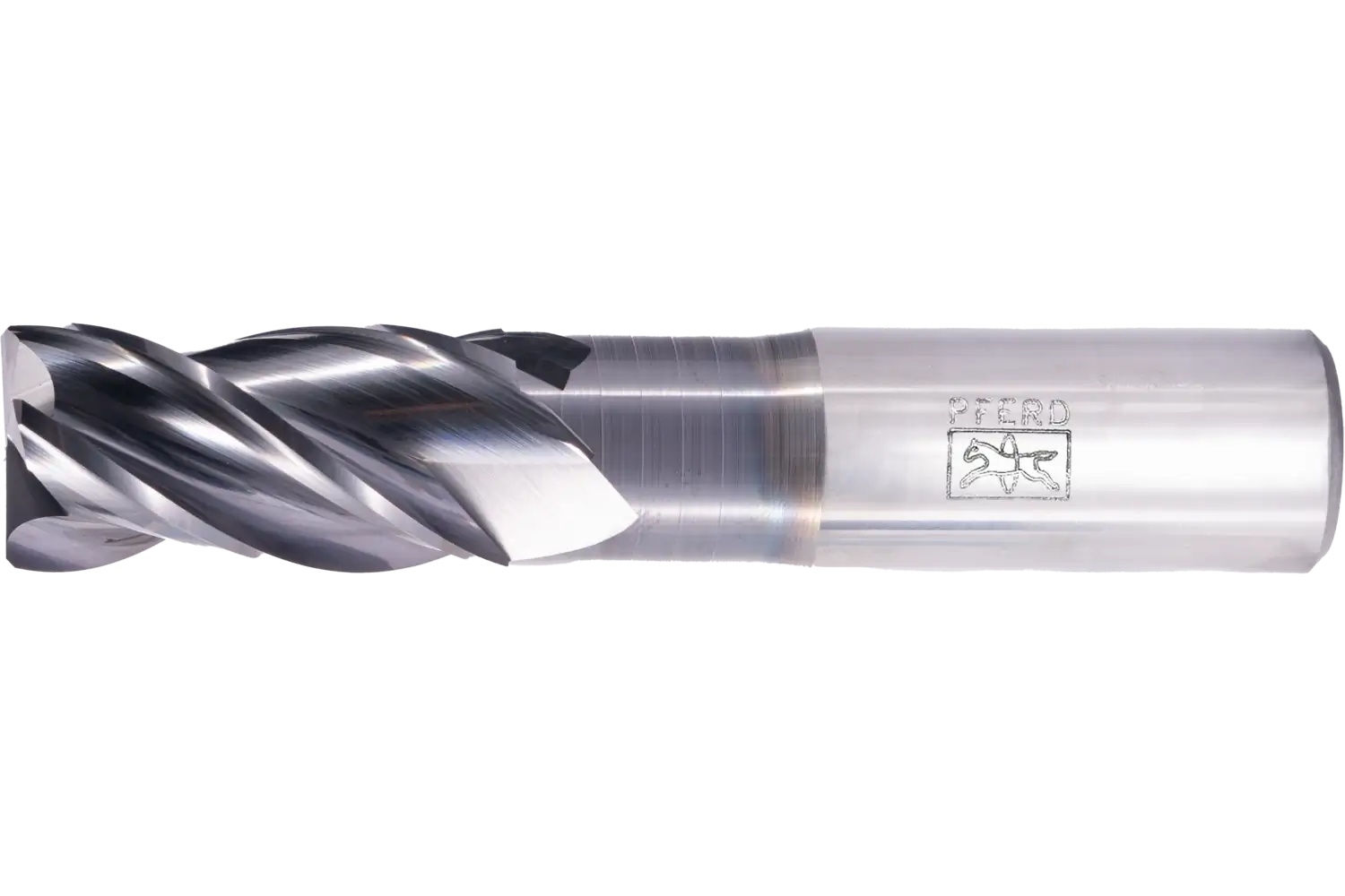 Picture of Pferd Chamfered End Mill, 4 flutes, 3/4" Dia, 1-1/2" APMX, 4" OAL, cylindrical shank